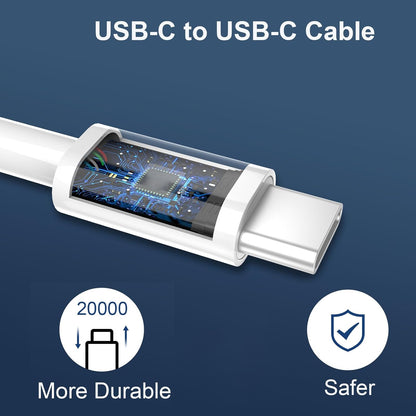 Iphone 15 Charger Fast Charging[Mfi Certified], 20W Dual Port USB C Fast Charger Block with 10FT Long USB C to C Charging Cable Cord for Iphone 15 Pro Max/15 Pro/15/15 Plus,Ipad Pro 12.9"/11",Ipad Air